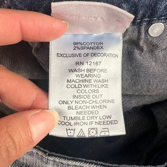 Laurie Felt Jeans Womens 4 Vintage Blue Classic Denim Embroidered Slim Leg Jean - Picture 8 of 15